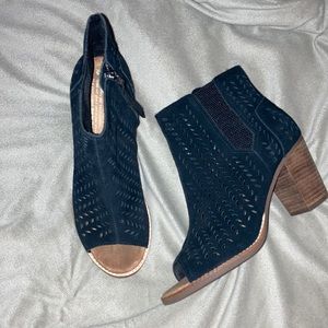 Toms peep toe heels size 8.5